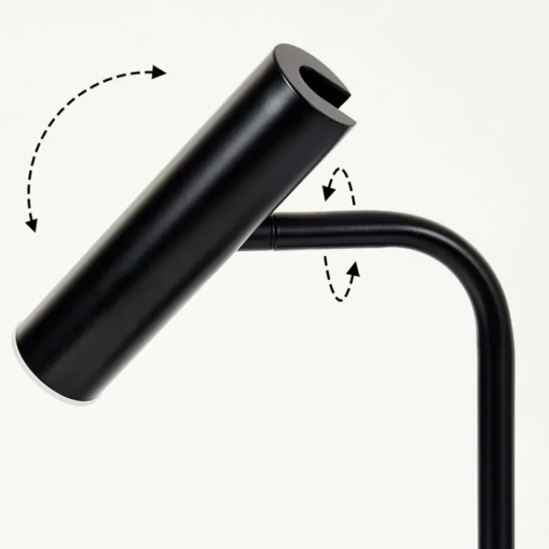 hofstein Lampe de table Dalheim LED Noir, 1 lumière* Éclairage Led