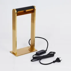 Lampes Dorées-hofstein Lampe de table Denhigh LED Or, Laiton, Noir, 1 lumière