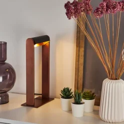 hofstein Lampe de table Denhigh LED Cuivre, Noir, 1 lumière* Lampes À Poser