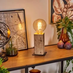 Lampes Vintages & Rétros-hofstein Lampe de table Derville Écru, Noir, 1 lumière