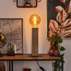 Lampes Vintages & Rétros-hofstein Lampe de table Derville Écru, Noir, 1 lumière