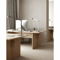 Luminaires Scandinaves-Design For The People by Nordlux Lampe de table NOBU LED Gris, 1 lumière