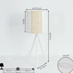 Luminaires Scandinaves-hofstein Lampe de table Desroches Blanc, 1 lumière