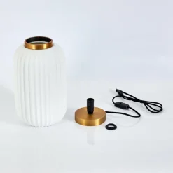 hofstein Lampe de table Dyce Laiton, 1 lumière