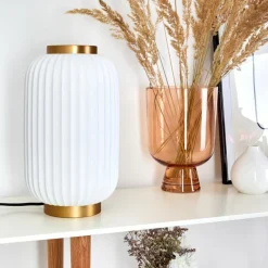 hofstein Lampe de table Dyce Laiton, 1 lumière