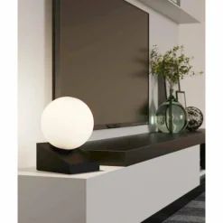 Luminaires Eglo Lampe de table Eglo BILBANA Noir, 1 lumière