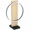 Lampes En Bois-Luminaires Eglo Lampe de table Eglo BOYAL LED Brun, Noir, 1 lumière