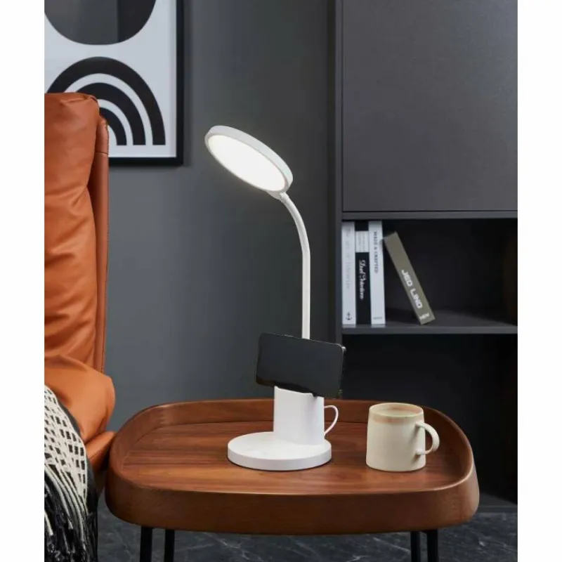 Luminaires Eglo Lampe de table Eglo BROLINI LED Blanc, 1 lumière* Éclairage Led