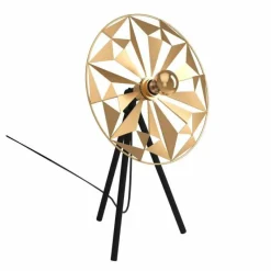 Lampes Dorées-Luminaires Eglo Lampe de table Eglo CASTANUELO Or, Noir, 1 lumière