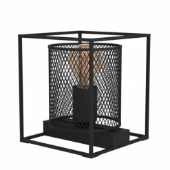 Lampes Industrielles-Luminaires Eglo Lampe de table Eglo CATTERICK Noir, 1 lumière