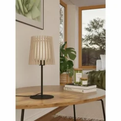 Luminaires Eglo Lampe de table Eglo FATTORIA Noir, 1 lumière* Lampes À Poser