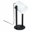 Lampes En Tissu-Luminaires Eglo Lampe de table Eglo HORNWOOD Noir, 1 lumière
