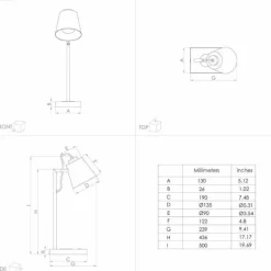 Lampes En Bois-Luminaires Eglo Lampe de table Eglo LACEY-QI LED Brun, Noir, 1 lumière