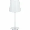 Lampes En Tissu-Luminaires Eglo Lampe de table Eglo LAURITZ Chrome