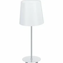 Lampes En Tissu-Luminaires Eglo Lampe de table Eglo LAURITZ Chrome