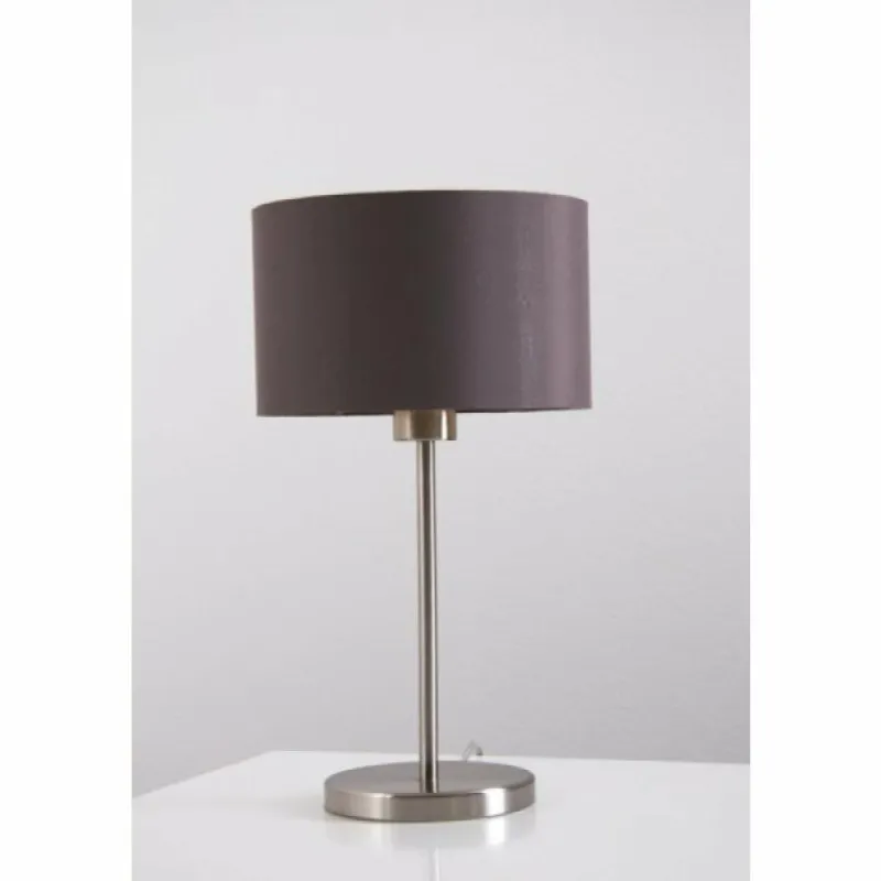 Lampes En Tissu-Luminaires Eglo Lampe de table Eglo Leuchten Maserlo Nickel mat, 1 lumière