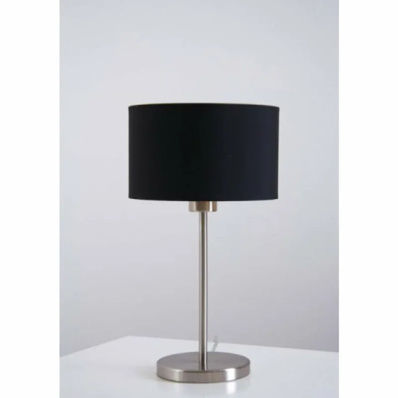 Lampes En Tissu-Luminaires Eglo Lampe de table Eglo Leuchten Maserlo Nickel mat, 1 lumière