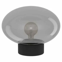 Suspension Verre Fumé-Luminaires Eglo Lampe de table Eglo MADONNINA Noir, 1 lumière