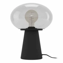Suspension Verre Fumé-Luminaires Eglo Lampe de table Eglo MADONNINA Noir, 1 lumière