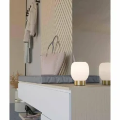 Luminaires Eglo Lampe de table Eglo MANZANARES Or, Laiton, 1 lumière