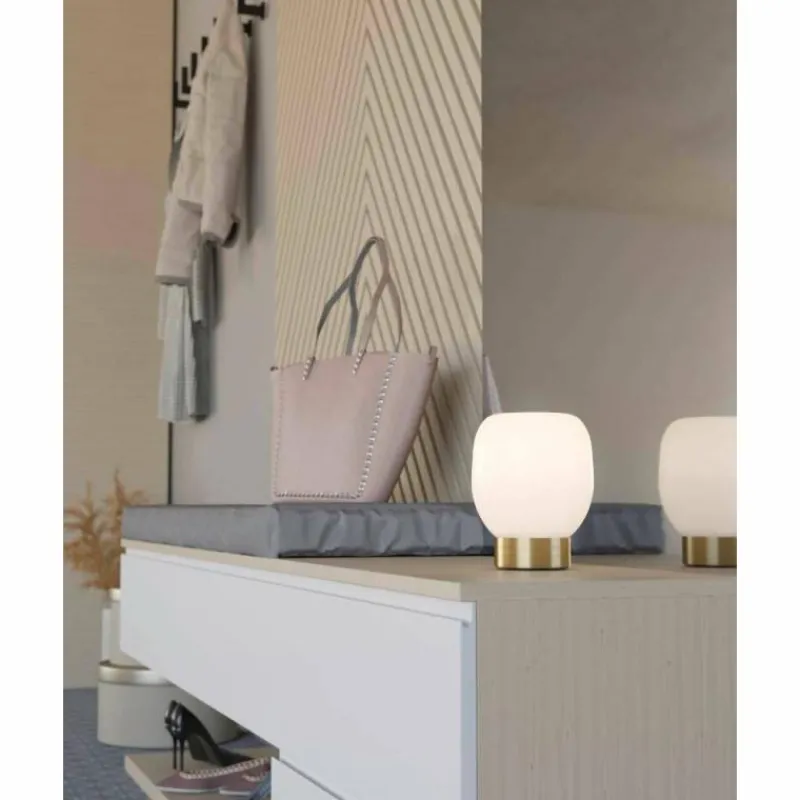 Luminaires Eglo Lampe de table Eglo MANZANARES Or, Laiton, 1 lumière