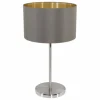 Lampes En Tissu-Luminaires Eglo Lampe de table Eglo MASERLO Nickel mat, 1 lumière