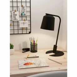 Luminaires Eglo Lampe de table Eglo ONEDA Noir, Blanc, 1 lumière* Lampes À Poser