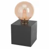 Lampes Vintages & Rétros-Luminaires Eglo Lampe de table Eglo PRESTWICK Noir, 1 lumière