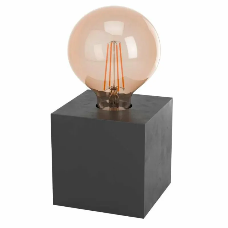 Lampes Vintages & Rétros-Luminaires Eglo Lampe de table Eglo PRESTWICK Noir, 1 lumière
