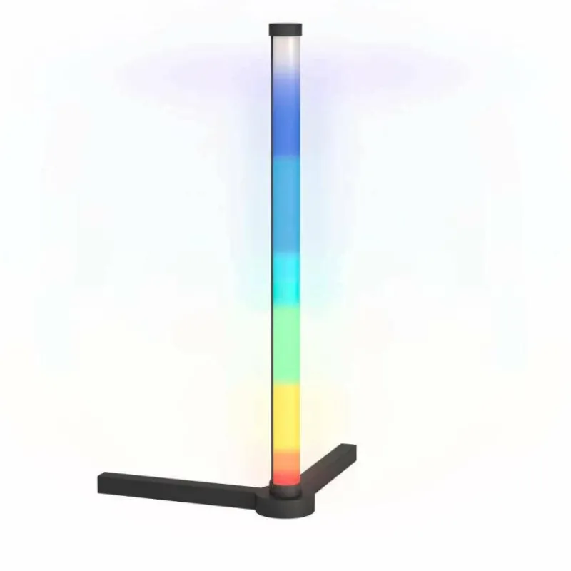 Luminaires Eglo Lampe de table Eglo RGBIC LED Noir, 1 lumière, Télécommandes, Changeur de couleurs* Éclairage Led