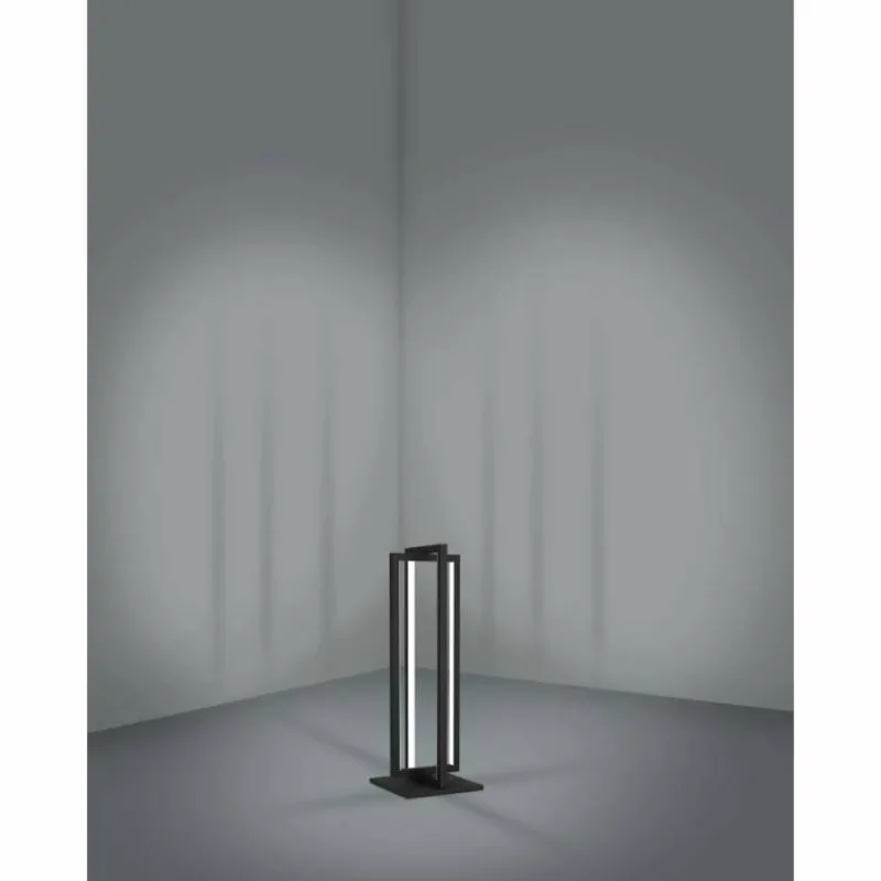 Luminaires Eglo Lampe de table Eglo SIBERIA LED Noir, 1 lumière, Télécommandes* Éclairage Led