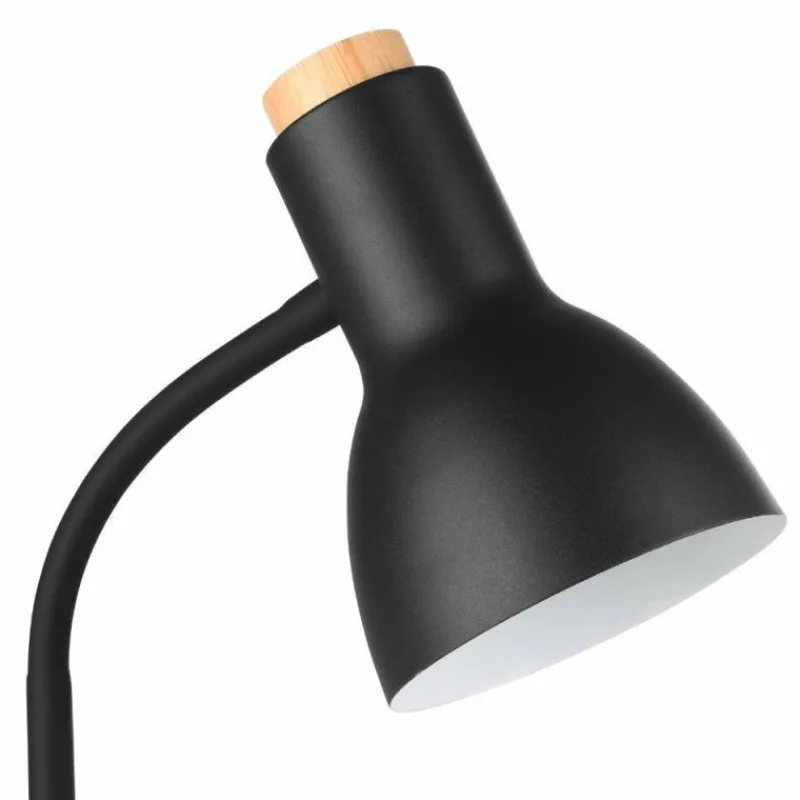 Lampes En Bois-Luminaires Eglo Lampe de table Eglo VERADAL-QI LED Brun, Noir, 1 lumière