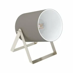 Lampes En Tissu-Luminaires Eglo Lampe de table Eglo VILLABATE Nickel mat, 1 lumière
