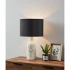 Lampes En Tissu-Luminaires Eglo Lampe de table Eglo VINOZA Noir, 1 lumière