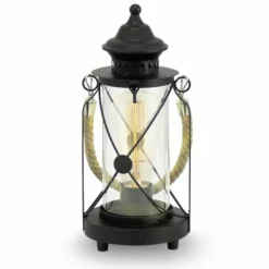 Luminaires Eglo Lampe de table Eglo VINTAGE Noir, 1 lumière