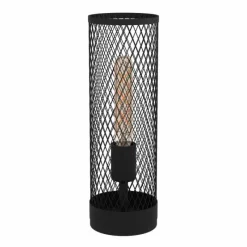 Lampes Industrielles-Luminaires Eglo Lampe de table Eglo-Leuchten REDCLIFFE Noir, 1 lumière