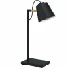 Lampes Vintages & Rétros-Luminaires Eglo Lampe de table Eglo-Leuchten LACEY Brun, Noir, 1 lumière