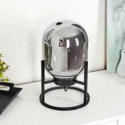 Suspension Verre Fumé-hofstein Lampe de table Elvange Noir, 1 lumière