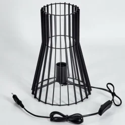 Lampes Industrielles-hofstein Lampe de table Emporia Noir, 1 lumière