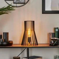 Lampes Industrielles-hofstein Lampe de table Emporia Noir, 1 lumière