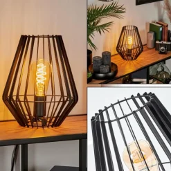 Lampes Industrielles-hofstein Lampe de table Emporia Noir, 1 lumière