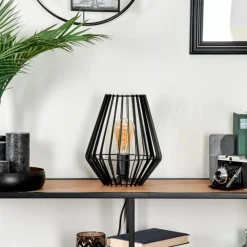 Lampes Industrielles-hofstein Lampe de table Emporia Noir, 1 lumière