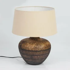 Lampes En Tissu-hofstein Lampe de table Exchange Brun, Blanc, 1 lumière