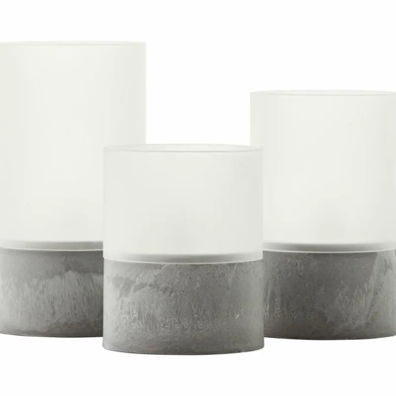 Luminaires Brilliant Lampe de table extérieure set de 3 Brilliant Bougie LED Gris, 1 lumière