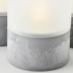 Luminaires Brilliant Lampe de table extérieure set de 3 Brilliant Bougie LED Gris, 1 lumière