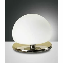 Luminaires Fabas Luce Lampe de table Fabas Luce MORGANA Chrome, 1 lumière