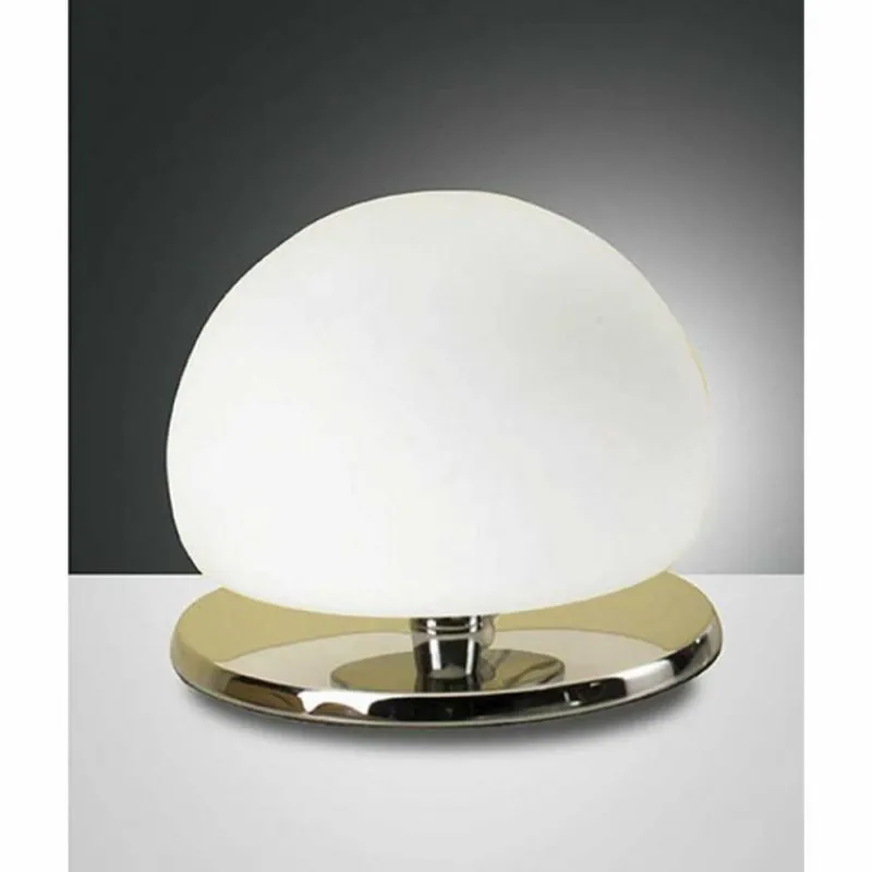 Luminaires Fabas Luce Lampe de table Fabas Luce MORGANA Chrome, 1 lumière