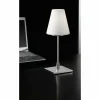 Luminaires Fabas Luce Lampe de table Fabas Luce Lucy big Nickel mat, 1 lumière