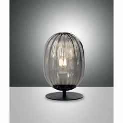 Luminaires Fabas Luce Lampe de table Fabas Luce Infinity Noir, 1 lumière