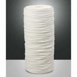 Luminaires Fabas Luce Lampe de table Fabas Luce Marbella Blanc, 1 lumière* Lampes À Poser